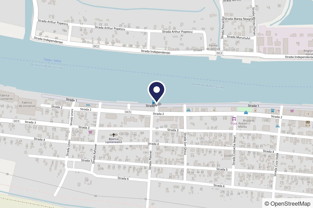 Map of the Sulina – ANL pier